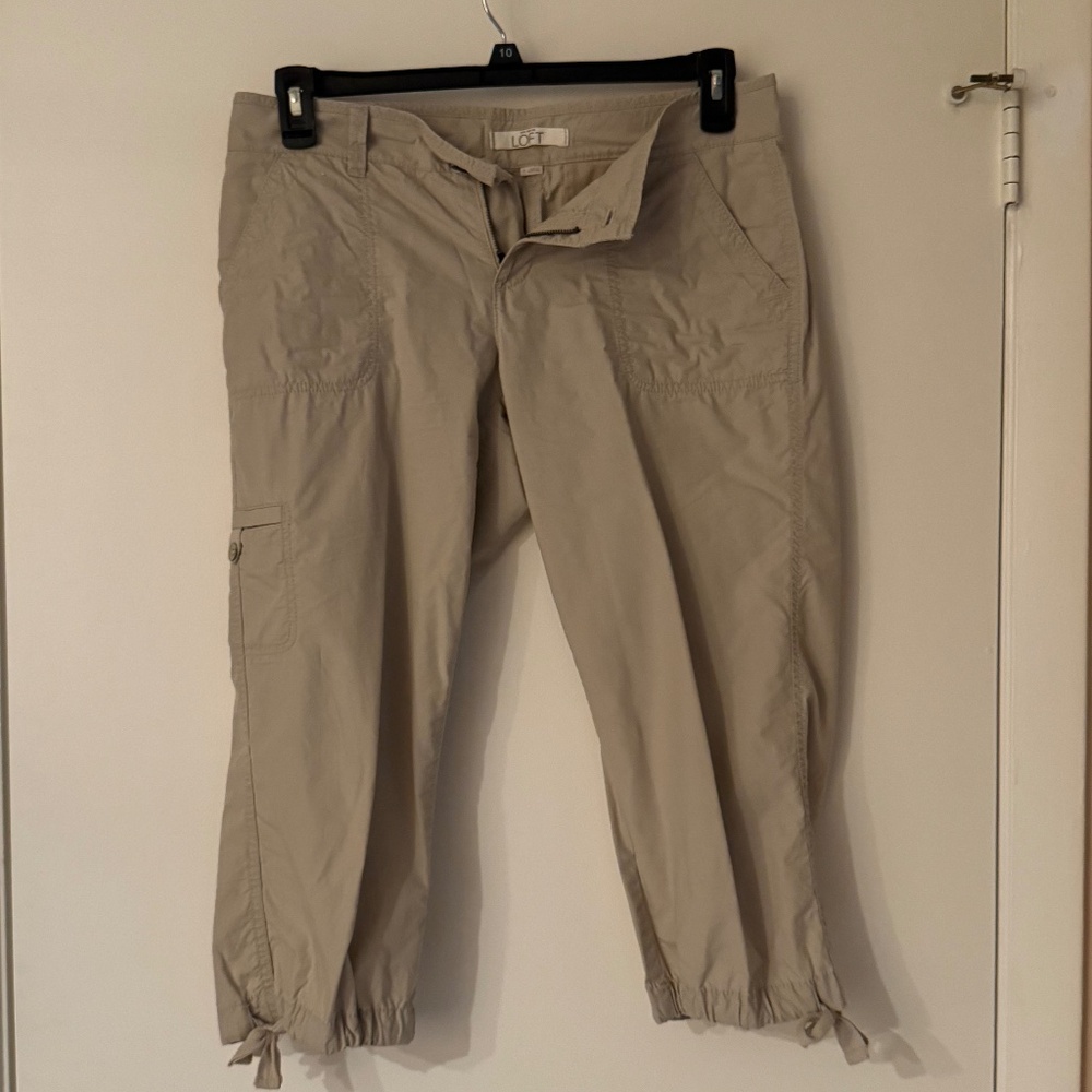 Pants Capris Loft Tan Beige Size 4 FL